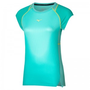 Mizuno AERO Tee Lichtturquoise | QUVM3828