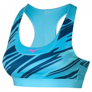 Mizuno Alpha Graphic Bra Blauw | XKUZ7574