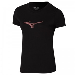 Mizuno Athletics RB Tee Zwart | ARJQ0562