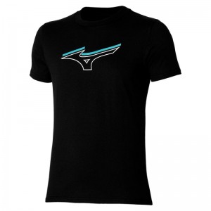 Mizuno Athletics RB Tee Zwart | SSIJ4500