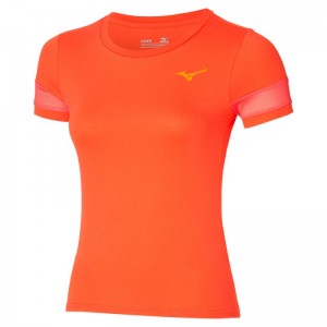 Mizuno Athletics Tee Oranje | TFMT9350