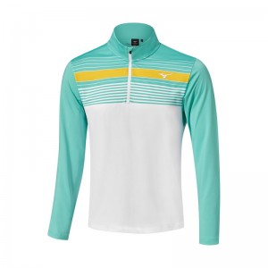 Mizuno BRZ Elite ST 1/4 Zip Groen Wit | DAHE2075