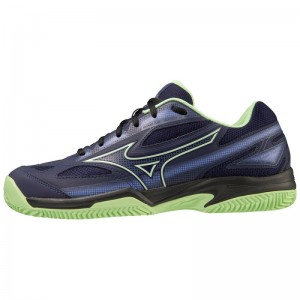 Mizuno Break Shot 4 Padel Donkerblauw Groen Paars | EHMQ1284