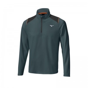 Mizuno Breath Thermo Elite 1/4 Zip Donkerblauw | EEKI0739