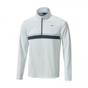 Mizuno Breath Thermo ST 1/4 Zip Lichtblauw | NNAD2050