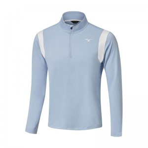 Mizuno Breeze Elite 1/4 Zip Lichtblauw | EGOP6855