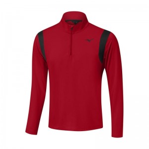 Mizuno Breeze Elite 1/4 Zip Rood | YIFX4991