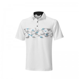 Mizuno Checker Shirt Wit | HQEA0037