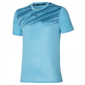 Mizuno Core Graphic Tee Blauw | GEAY5635