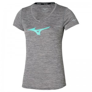 Mizuno Core RB Tee Donkergrijs | GVKF2207