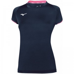 Mizuno Core SS Tee Donkerblauw | NRMI9518