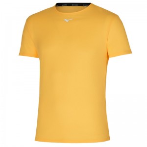 Mizuno Dryaeroflow Tee Geel | MXYN9067