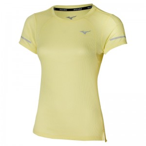 Mizuno Dryaeroflow Tee Lichtgroen Geel | JKWW7574