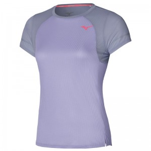 Mizuno Dryaeroflow Tee Paars | IIQZ8145