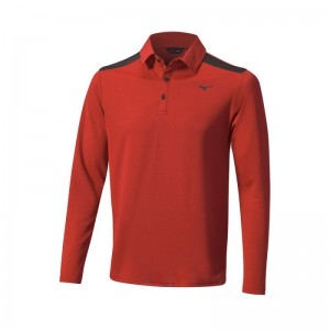 Mizuno Elite L/S Shirt Rood | EJLF0796