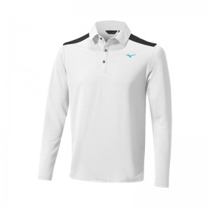 Mizuno Elite L/S Shirt Wit | VOAR2533