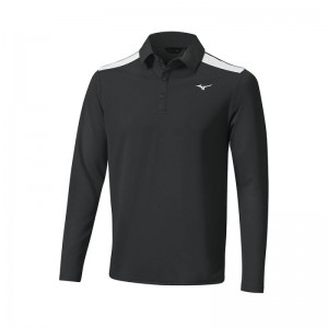 Mizuno Elite L/S Shirt Zwart | ALBT8544