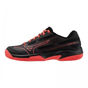 Mizuno Exceed Star JR. CC Zwart Rood | EQCJ5355