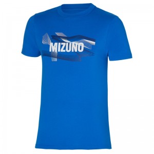 Mizuno Graphic Tee Blauw | BBMM9784