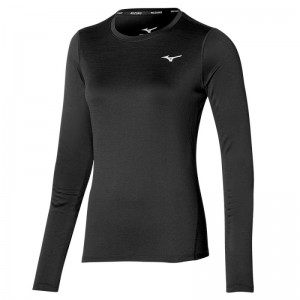 Mizuno Impulse Core Longsleeve Zwart | JGLS0583