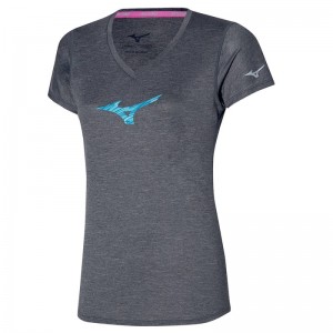 Mizuno Impulse Core RB Tee Donkergrijs | XZZR2998