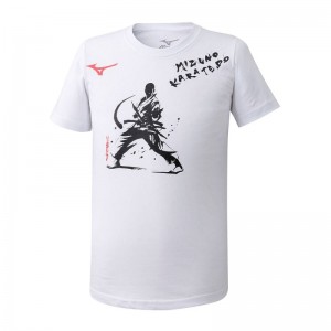 Mizuno Karatedo Tee Wit | KMCW6435