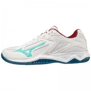 Mizuno Lightning Star Z6 JR Wit Turquoise Blauw | EVLG6037