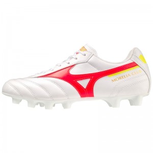 Mizuno Morelia II Club Wit Koraal Oranje | KFPL5429