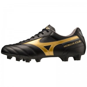 Mizuno Morelia II Club Zwart Goud Donkergrijs | TKHD1633