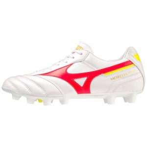 Mizuno Morelia II Pro Wit Koraal Oranje | OMFJ8025