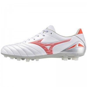 Mizuno Morelia Neo IV Pro AG Wit Rood Koraal | DTBX4963