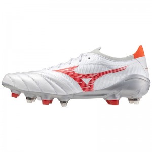 Mizuno Morelia Neo IV β Elite Mix Wit Rood Koraal | UUME1038