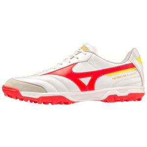 Mizuno Morelia Sala Classic TF Wit Rood Geel | JAZG3874