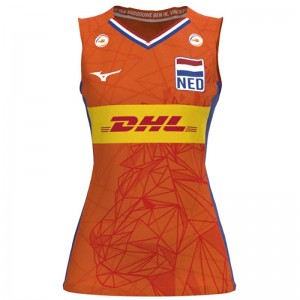 Mizuno Nevobo Volleyball Match Orange Shirt Oranje | UUNT1148