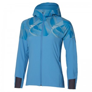 Mizuno Paris Athlete Hooded Blauw | JIWQ6933