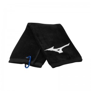 Mizuno RB TRI Fold Towel Zwart | DZXZ8677