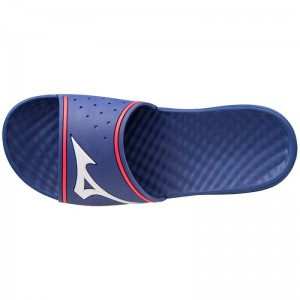 Mizuno Relax Slide 2 Blauw Wit Roze | OECO8823