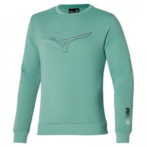 Mizuno Release Crew Sweat Groen Blauw | UVFY6458