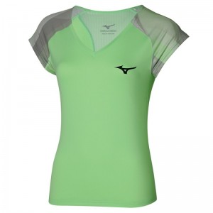 Mizuno Release Printed Tee Groen | WXAP9266