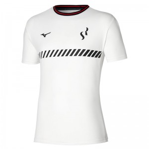 Mizuno Sergio Ramos Training Tee Wit | GNOL3152