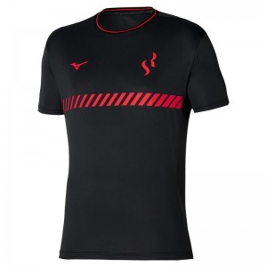 Mizuno Sergio Ramos Training Tee Zwart | PUAK9736