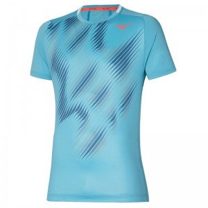 Mizuno Shadow Graphic Tee Blauw | ALTI2558