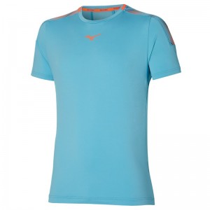 Mizuno Shadow Tee Blauw | QPER1041