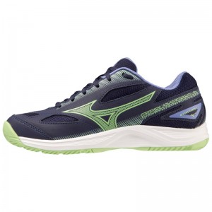 Mizuno Stealth Star 2 JR Donkerblauw Groen Paars | OGLI9701