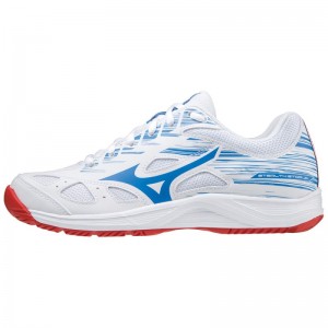 Mizuno Stealth Star Junior Wit Rood Blauw | QLVM7076