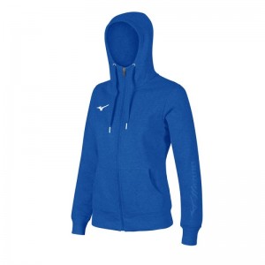 Mizuno Sweat FZ Blauw | WBQQ1422