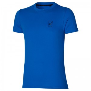 Mizuno Tee SR Blauw | DSAR9699