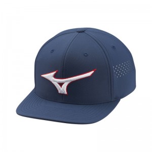 Mizuno Tour Flat Snapback Donkerblauw | DCDK8434