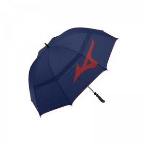 Mizuno Tour Umbrella Donkerblauw Rood | JVQT3706