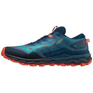 Mizuno WAVE Daichi 7 Turquoise Rood | HOCI4515